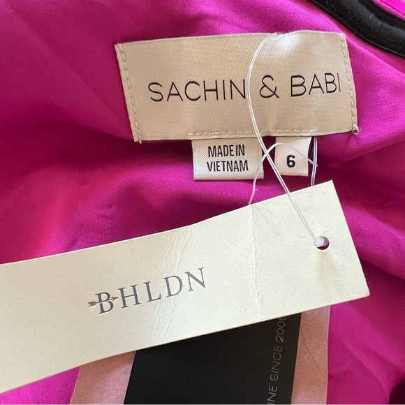 New! BHLDN Sachin & Babi One Shoulder Bow Mini Dress 26127 - Picture 10 of 13